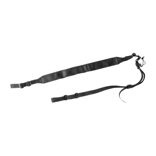 Viking Tactics VTAC Hybrid Sling offers comfort with padded sections, easy adjustments with free-running ends, and durable acetal tri-glides, available in coyote and black.