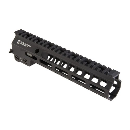 Geissele MK14 Super Modular Rail offers a slim profile, extensive M-LOK slots, a full-length Picatinny rail, and lightweight 6061 T6 aluminum for optimal accessory mounting.