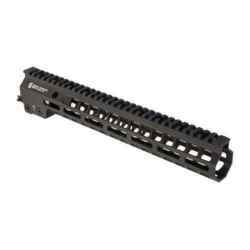 Geissele MK14 Super Modular Rail offers a slim design for comfort, extensive M-LOK slots for accessories, and a robust free-float barrel system.