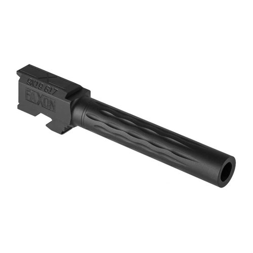 Faxon Flame Match Barrel for Glock® 17 offers superior heat dissipation, unmatched accuracy, and drop-in compatibility for Gen 1-4, enhancing your shooting performance.