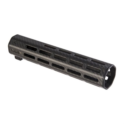 Faxon Firearms Streamline Carbon Fiber Handguard: ultra-lightweight, stronger than aluminum, 8 M-LOK slots for versatile accessory mounting, and easy installation.