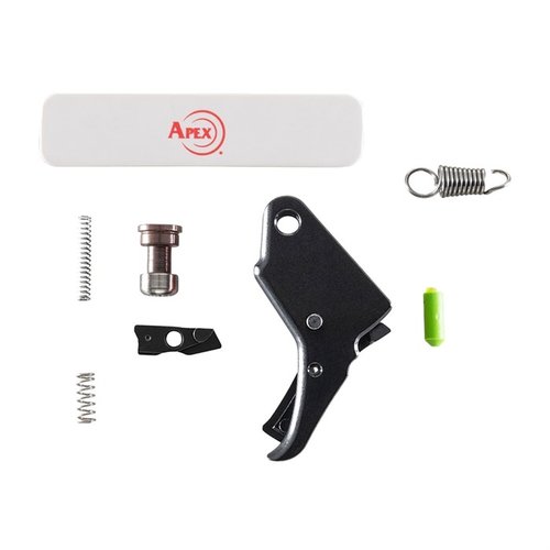 Apex Tactical S&W M&P M2.0 Shield Trigger Kit improves trigger pull by 2 lbs, reduces pre-travel/over-travel by 20%, and maintains factory safeties.