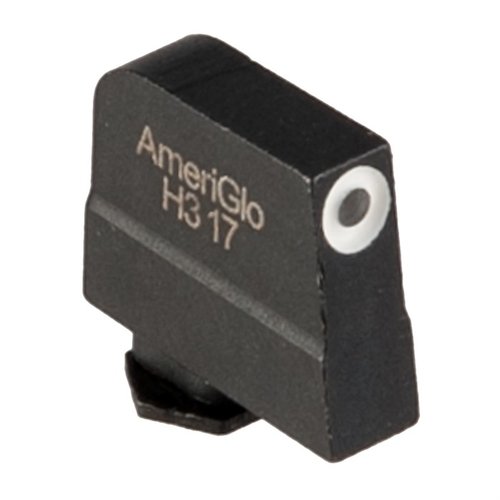 AmeriGlo Tritium Front Sight for Glock offers low-profile, snag-resistant design, precision-machined steel, and self-illuminating Tritium dots for quick target acquisition.
