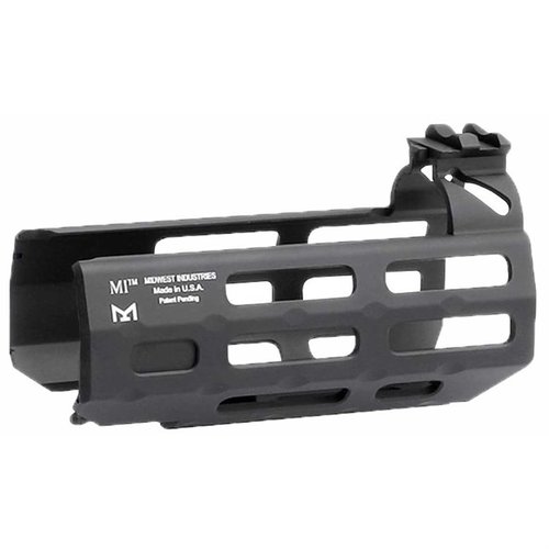 Enhance your SIG Sauer MPX with the Midwest Industries Drop-In Handguard featuring M-LOK slots, durable aluminum construction, and a sleek black finish.