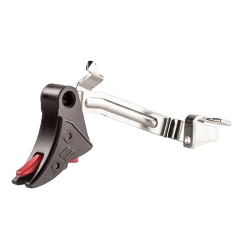 ZEV Technologies Pro Trigger for Glock® enhances performance with reduced travel, crisp pull, positive reset, and ergonomic design for better control and comfort.