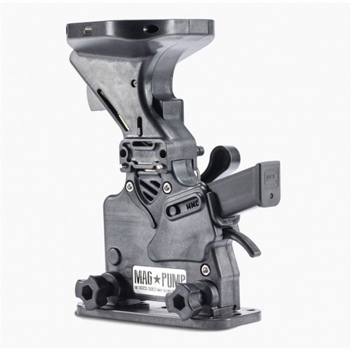 Snižte únavu prstů a zrychlete nabíjení s MagPump™ 9mm Loader, který načte 50 nábojů za méně než sekundu a je kompatibilní s mnoha magazíny.