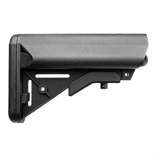 Government Issue AR-15 SOPMOD stocks offer unmatched accuracy for clone builds, featuring a collapsible MIL-SPEC design without QD mount or commercial logo.
