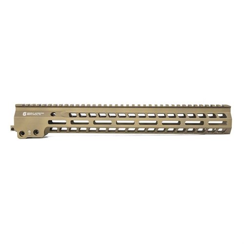 Geissele MK14 Super Modular Rail offers a slim design for comfort, extensive M-LOK slots for accessories, and a robust free-float barrel nut for stability.