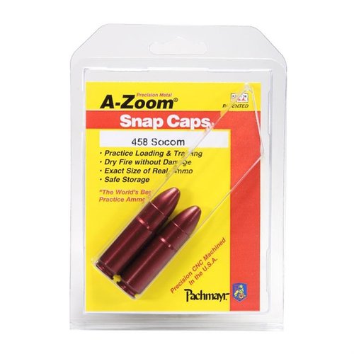 A-Zoom Snap Caps Blue Value Packs offer durable aluminum construction, precision CNC machining, and over 3000 dry fires for safe training and function testing.