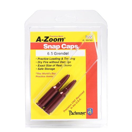 A-Zoom Snap Caps Blue Value Packs offer durable aluminum construction, precision CNC machining, and over 3000 dry fires for safe training and function testing.