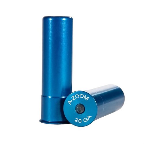 A-Zoom Snap Caps Blue 20 Gauge are precision CNC machined, durable, and perfect for training, function testing, and safe decocking without firing pin damage.