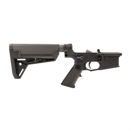 Knight's Armament SR-30 IWS Complete Lower Receiver features ambidextrous controls, a 4.5-pound match trigger, and comes with a Magpul stock, perfect for .300 Blackout builds.