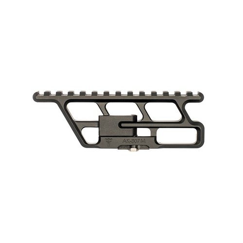 Securely mount AR-15 optics on Yugo AKs with this lightweight, durable aluminum rail; adjustable for perfect eye relief and no interference with rifle operation.