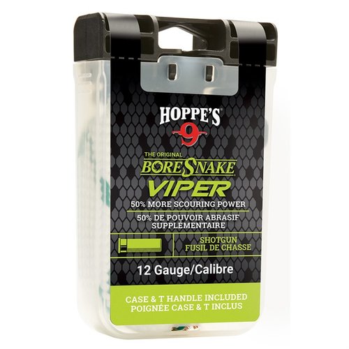 SHOTGUN VIPER BORESNAKE cleans, scrubs, and lubricates in one step, with 50% more scrubbing surface, built-in brushes, and a protective bore guide.