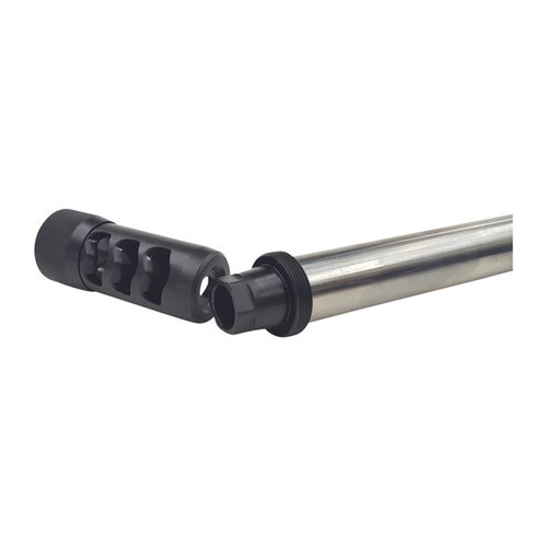Zvyšte výkon svých zbraní s univerzálními adaptéry Hellfire Muzzle Brake, které umožňují rychlou výměnu brzd a tlumičů na různých zbraních.