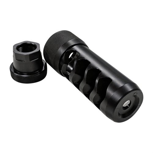 Easily install the Area 419 Sidewinder Magnum Muzzle Brake for reduced recoil, featuring a unique design, durable 17-4PH stainless steel, and no shims needed.