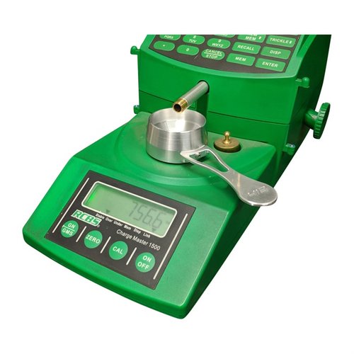 Upgrade your RCBS Chargemaster 1500 with the AREA 419 Billet Powder Cup for improved accuracy, stability, and ease of use in reloading.