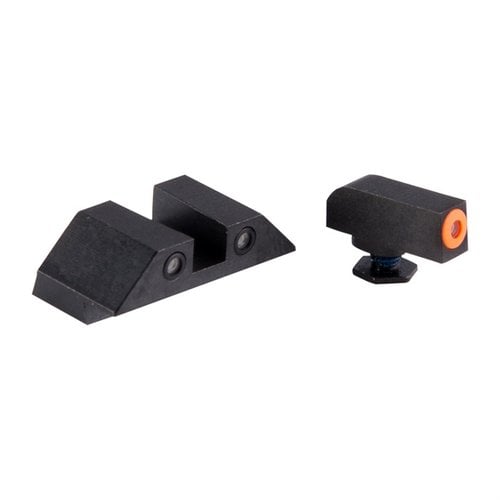 Night Fision's Perfect Dot night sights for Glock® offer enhanced brightness, rugged design, and versatile options for optimal visibility in any lighting.