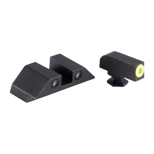 Night Fision's Perfect Dot sights feature 30% more Tritium for superior brightness, rugged steel housing, and versatile configurations for optimal visibility in any light.