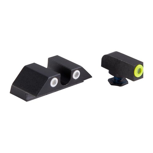 Night Fision's Perfect Dot sights for Glock® offer superior brightness, rugged design, and customizable options for optimal visibility in any lighting.