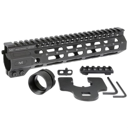 Customize your AR-15 with the Midwest Industries Combat M-LOK Handguard, featuring a free-float design, 7 M-LOK points, and a continuous Picatinny rail.