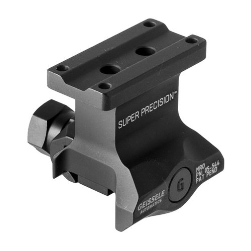 Super Precision MRO Mount offers 1,400 lbs clamping force, precision machined 7075-T6 aluminum, and options for co-witness for optimal red dot performance.