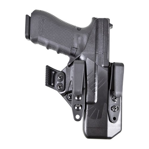 Eidolon holster for Glock G17 offers precise fit, smooth exterior for comfort, and customizable attachment points for tailored carry solutions.