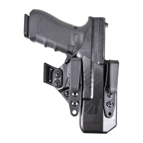 Eidolon holster for Glock® G17 offers a precise fit, smooth exterior for comfort, and customizable attachment points for tailored carry needs.
