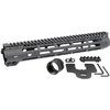 AR-15 SLIM LINE Handguards feature M-LOK on three sides, a MIL-STD 1913 Picatinny rail, and a patented heat-treated torque plate, ensuring durability and versatility.