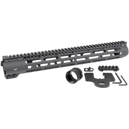 AR-15 SLIM LINE Handguards feature M-LOK on three sides, a MIL-STD 1913 Picatinny rail, and a patented 4140 Heat Treated Torque Plate, all in a super slim design.