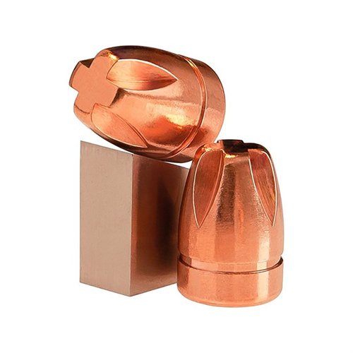 Xtreme Penetrator bullets ensure deep, straight penetration with solid Copper/Brass, creating a wound cavity 2-4x larger than standard bullets, ideal for handguns.