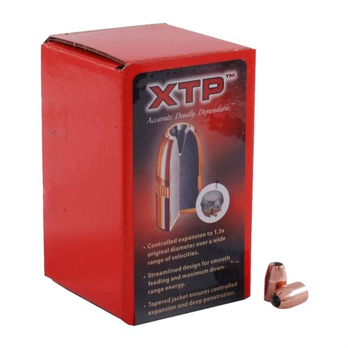 Hornady's 30 Caliber XTP 90GR Hollow Point Bullets offer exceptional accuracy, reliable expansion, and deep penetration for hunting, self-defense, and competitive shooting.