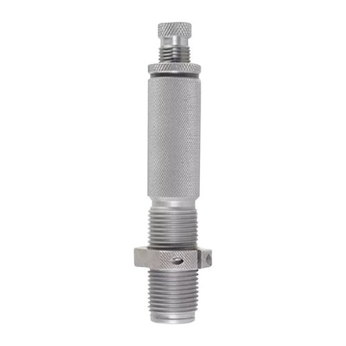 Hornady's Custom Grade Seater Die ensures precision with a sliding alignment sleeve, durable construction, and a built-in crimp ring for versatile reloading.