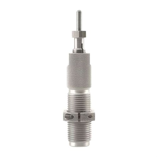 Hornady Custom Grade Full Length Sizing Die offers precise machining for accurate reloading, easy adjustments, and a lifetime guarantee against wear.