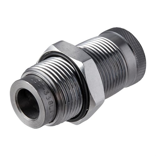 Lee Factory Crimp Die ensures a firm bullet hold for improved accuracy, even without a crimp groove, fitting all 7/8"-14 reloading presses.