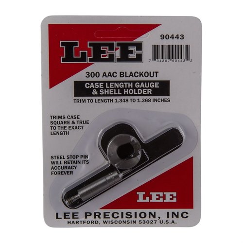 CASE LENGTH GAUGES by LEE PRECISION offer precision trimming and squaring of case mouths for 300 AAC BLACKOUT, ensuring optimal performance with ease of use.