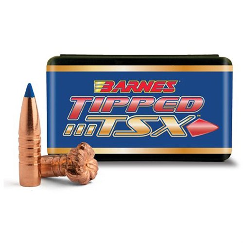 BARNES Tipped TSX 22 Caliber bullets offer superior long-range ballistics, rapid expansion, nearly 100% weight retention, and exceptional accuracy for deadly performance.