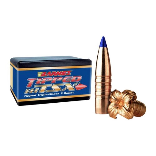 BARNES Tipped TSX 30 Caliber bullets offer superior long-range ballistics, faster expansion, nearly 100% weight retention, and deadly accuracy for exceptional performance.