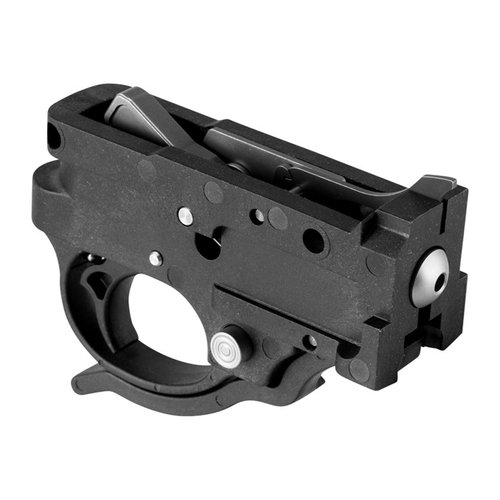 Upgrade your Ruger 10/22 with the Powder River Precision Drop-In Trigger Assembly for a smooth 2.25 lb pull, made from hardened and stainless steel.