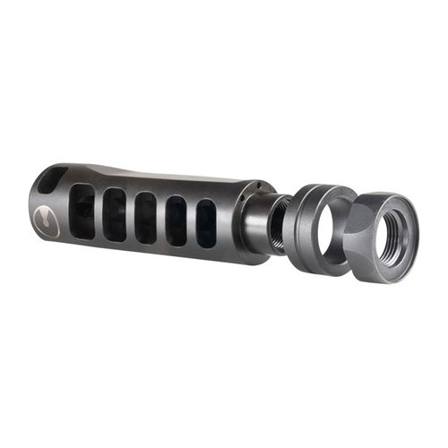 Ultradyne Apollo S 6.5 Compensator minimizes recoil and muzzle rise, enhances target alignment, and fits 5/8x24 threaded muzzles for precision shooting.