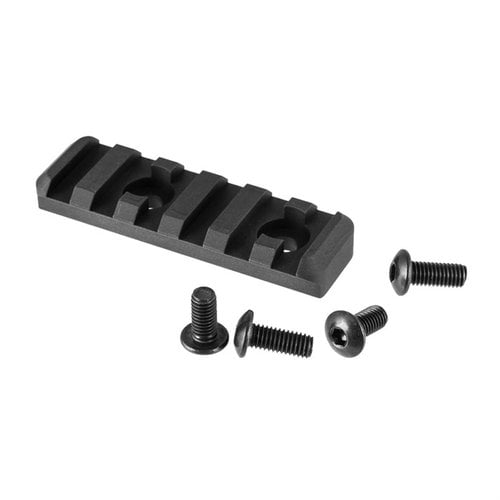 Aluminum MOE Style Picatinny Rails offer easy attachment for equipment, fitting Whiskey-3 and X-ray chassis, while being lightweight at just 1oz.