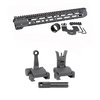 Combine the Midwest Industries AR-15 Slim Line Handguard with Flip-Up Combat Sights for enhanced M-LOK versatility and an easy-to-use A2-style sight picture.
