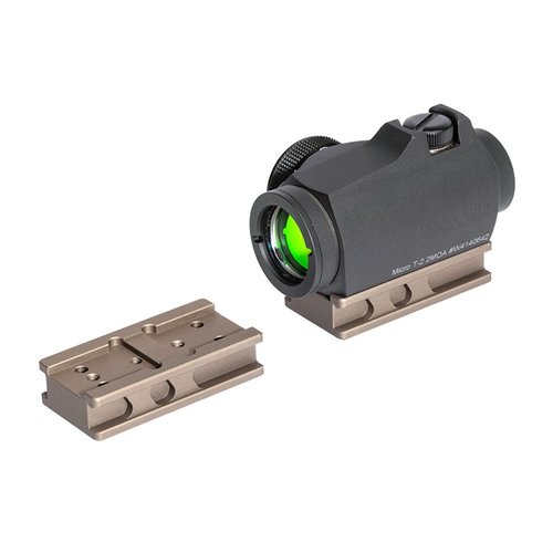 Upgrade your rifle with the durable Badger Ordnance Condition One Micro Sight Adapter, allowing for secure mounting of Aimpoint T1/T2 and other popular optics.