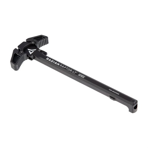 Enhance your AR-15 with the Radian Weapons Raptor-LT charging handle and Talon safety selector, featuring ambidextrous design and adjustable throw options.