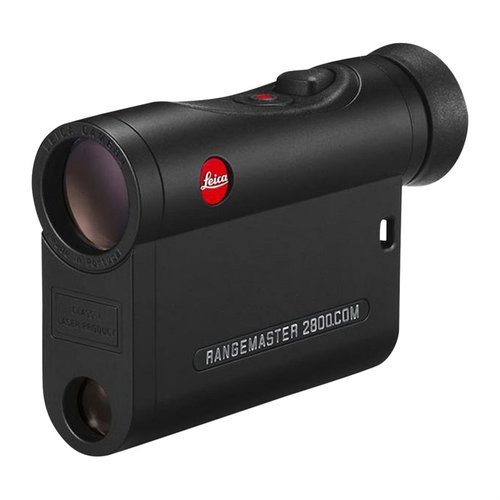 Leica Rangemaster 2800.COM offers precise measurements up to 2,800 yards, Bluetooth connectivity, customizable ballistic data, and a compact design for easy carry.