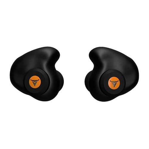 Decibullz Custom Molded Percussive Shooting Earplugs offer ANSI IPIL certified protection up to 166 dB, easily molded for comfort, and battery-free convenience.