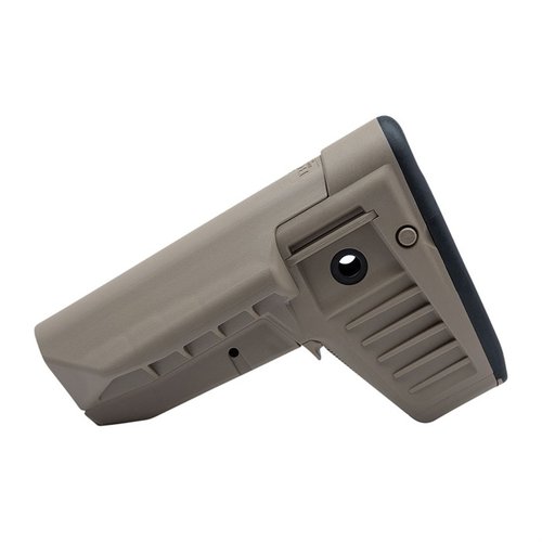 BCM Gunfighter SOPMOD Mod 1 stock offers enhanced cheek weld, snag-free design, ambidextrous sling mounts, and a storage compartment for optimal performance.