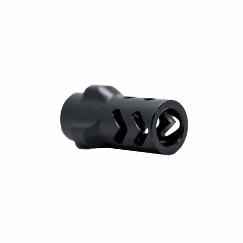 9MM 3-lug muzzle brake from ANGSTADT ARMS ensures quick suppressor attachment, excellent flash mitigation, and recoil management for optimal shooting performance.
