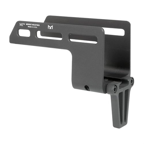 Enhance your KSG shotgun with this durable light mount featuring M-LOK slots and a hand-stop, ensuring low-light capability and hand protection.