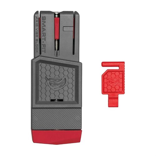 Real Avid Smart-Fit AR15 Vise Block ensures a secure, adjustable fit in any AR-15, allowing hands-free access for easy gunsmithing and maintenance.